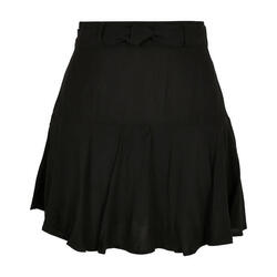 Mini Jupe Motif/style Uni Femme (Noir)
