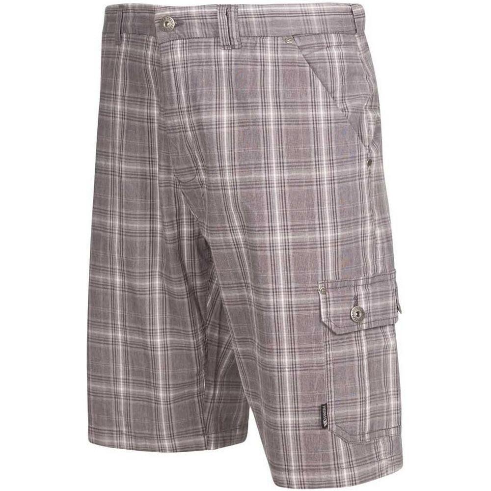 CargoShorts Earwig Herren Sturmgrau Karomuster 3/4