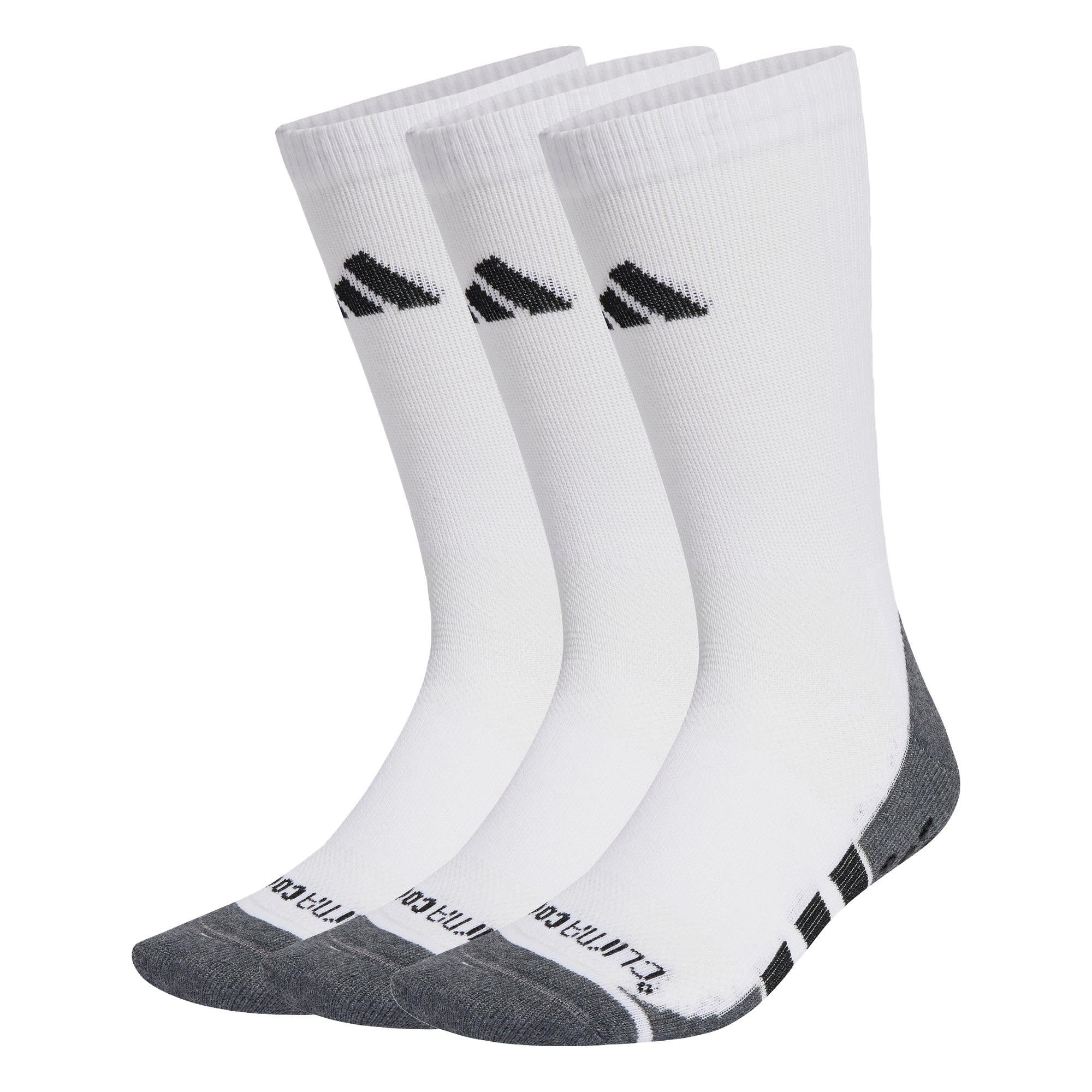Adidas Ženský Bílá,Černá,Šedá Ponožky Performance Grip Climacool Cushioned Crew – 3 Páry