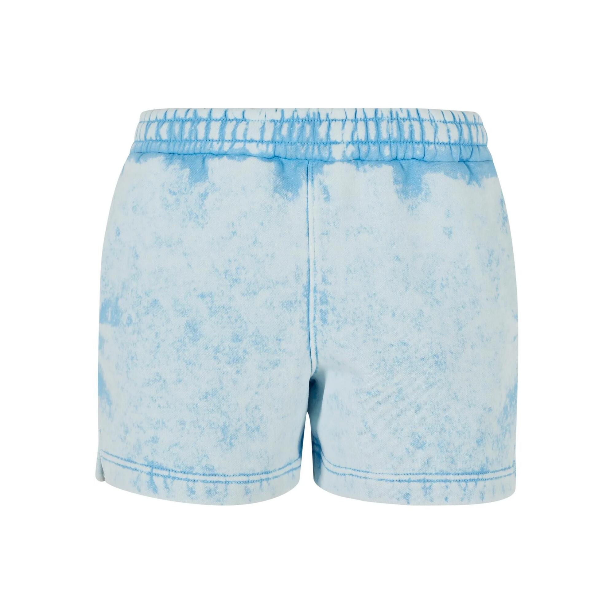 URBAN CLASSICS Calções de treino lavados e atoalhados para mulher/senhora Azul Báltico
