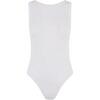 Dames Ribbed Bodysuit (Wit)