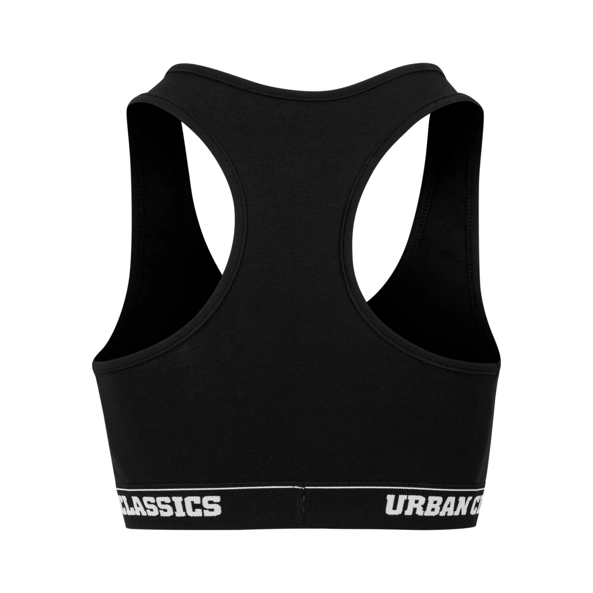 Reggiseno Logo Donna Urban Classics Nero 2/3