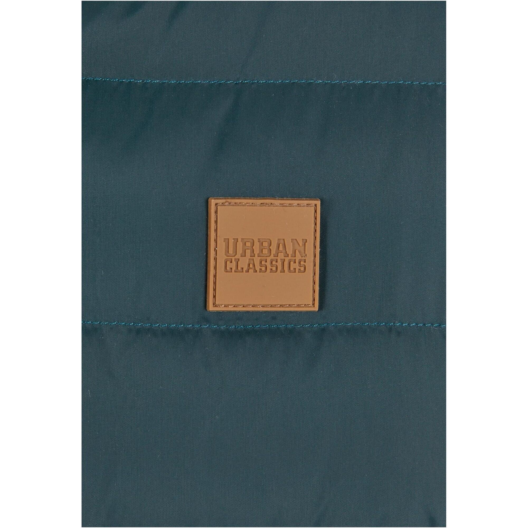 Giacca Imbottita Ragazzi Urban Classics Basic Verde Bottiglia 3/4