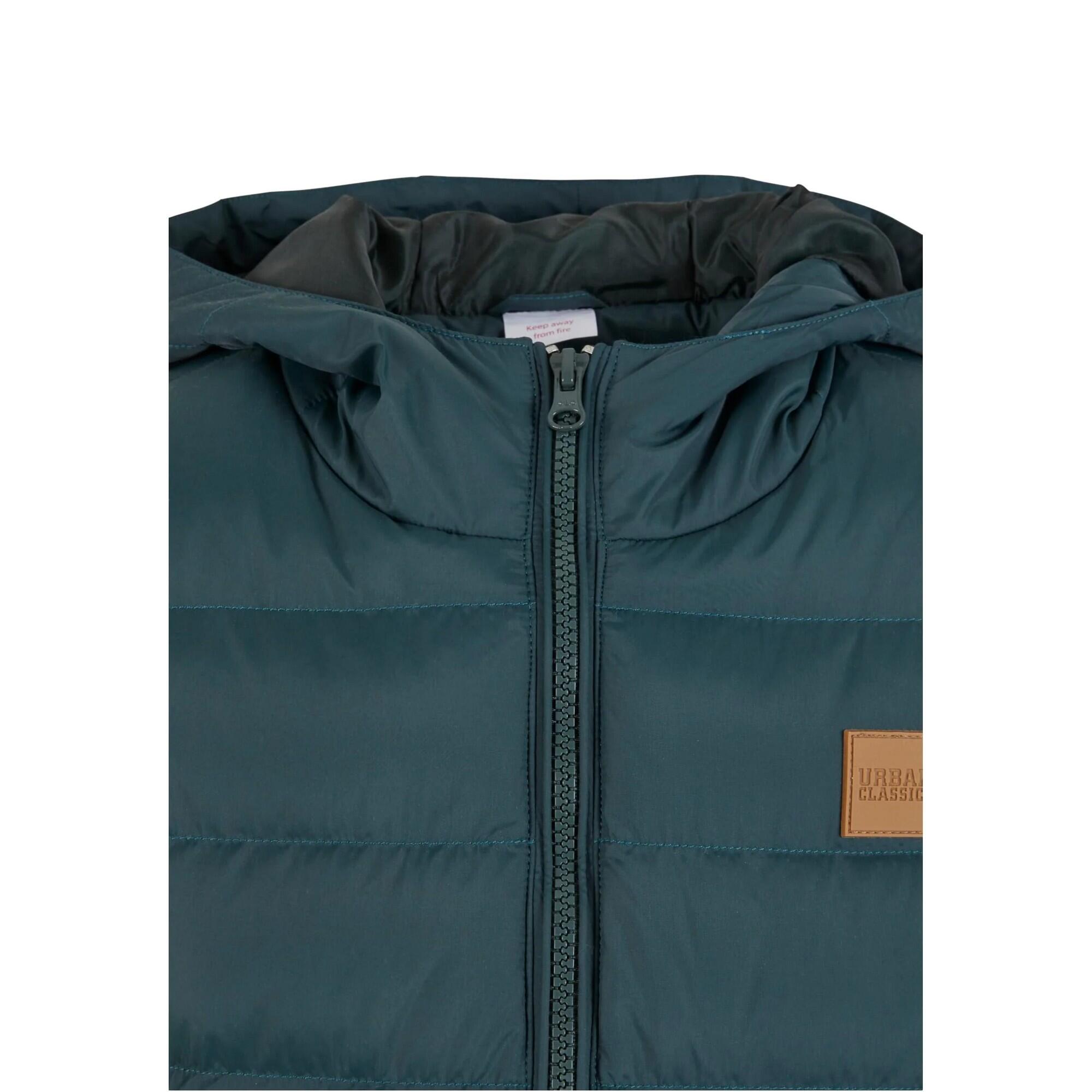 Giacca Imbottita Ragazzi Urban Classics Basic Verde Bottiglia 4/4