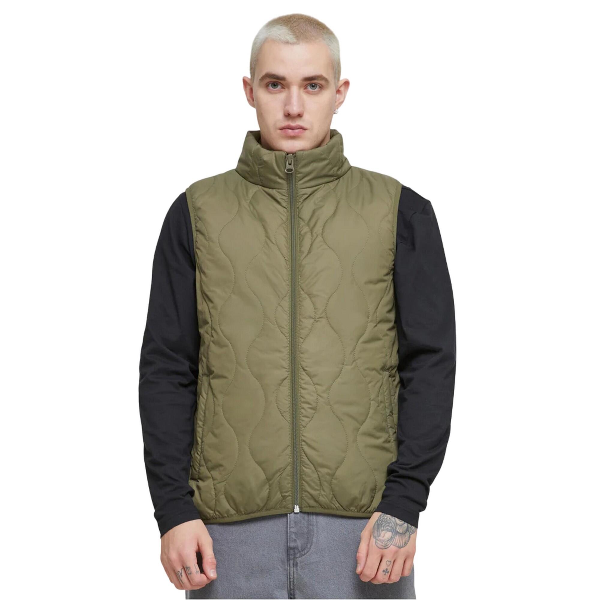 Gilet Imbottita Uomo Urban Classics Verde Oliva 3/3