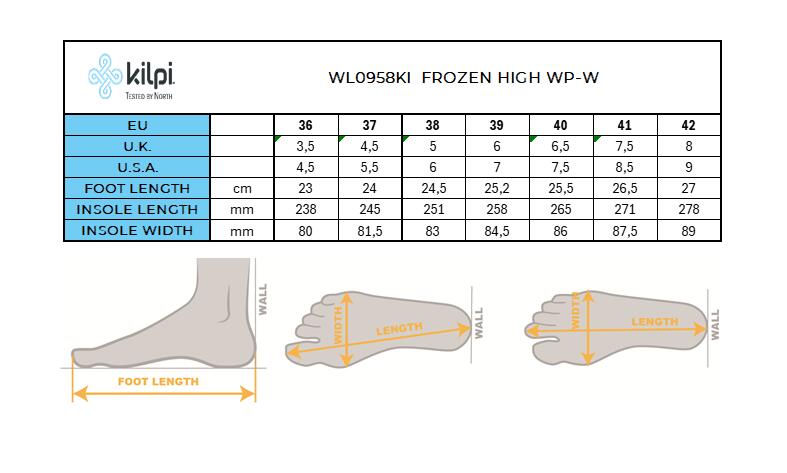 High snowshoes pour femme Kilpi FROZEN HIGH WP-W 7/7