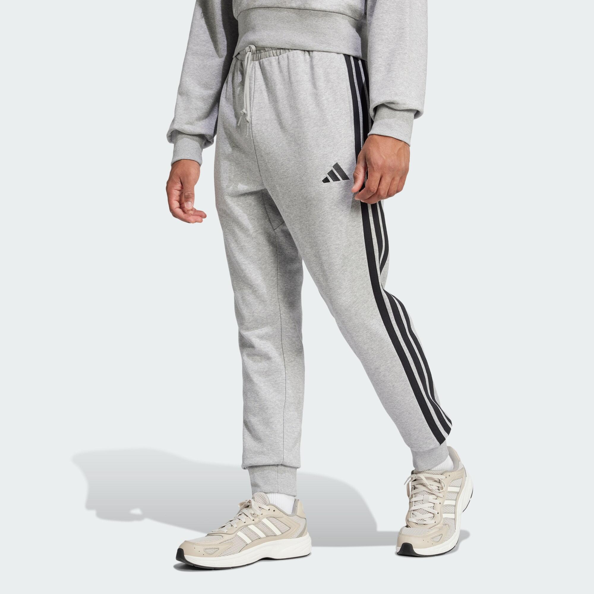 Adidas - Pantalon French Terry 3 Bandes Essentials - Pantalons - Gris|noir - Decathlon