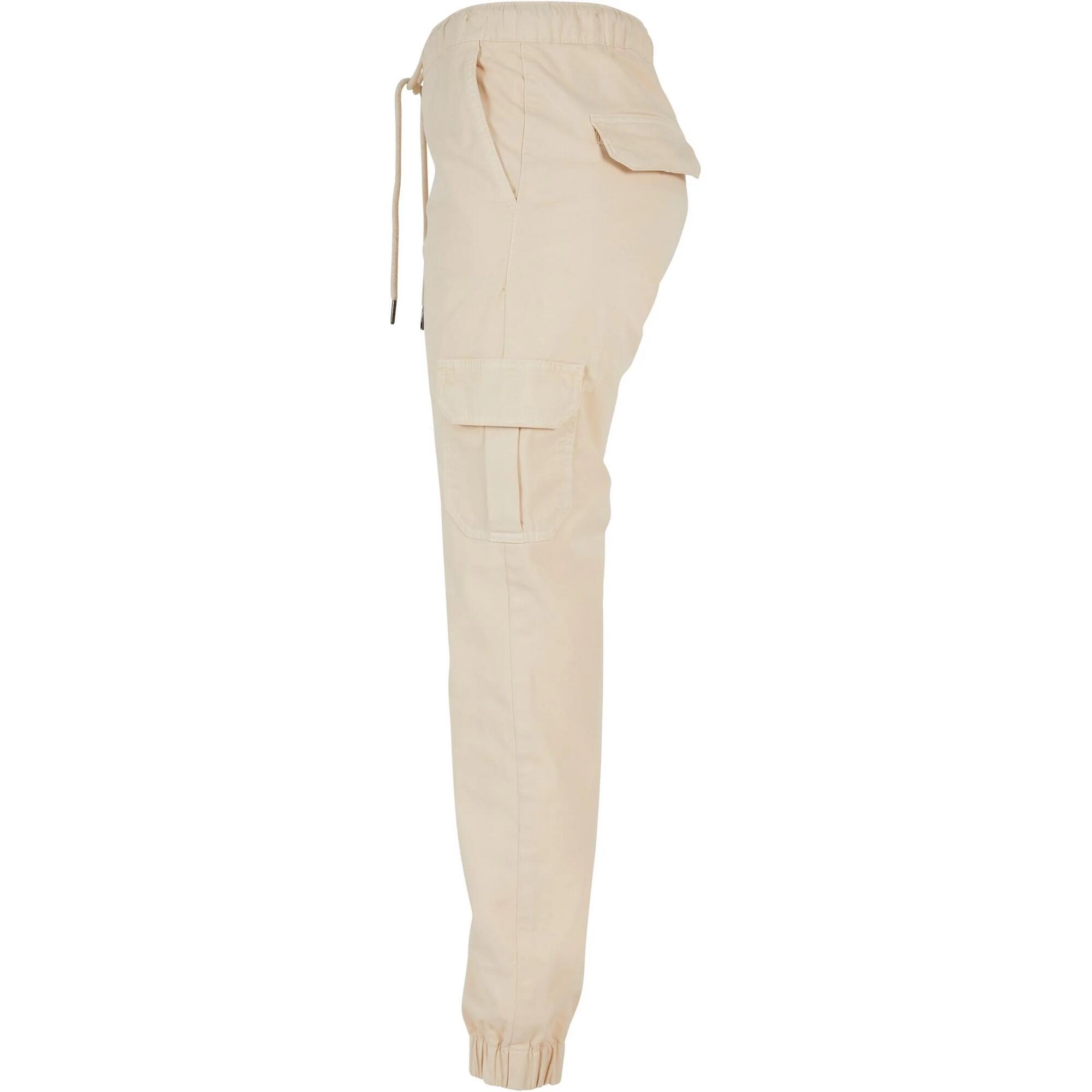 Pantaloni Da Jogging Tasca Cargo Vita Alta Donna Urban Classics Sabbia Bianca 3/3