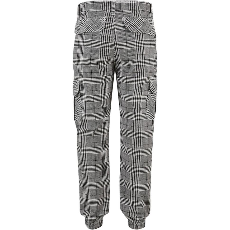 Chłopcy Glen Plaid AllOver Print Cargo Jogging Bottoms