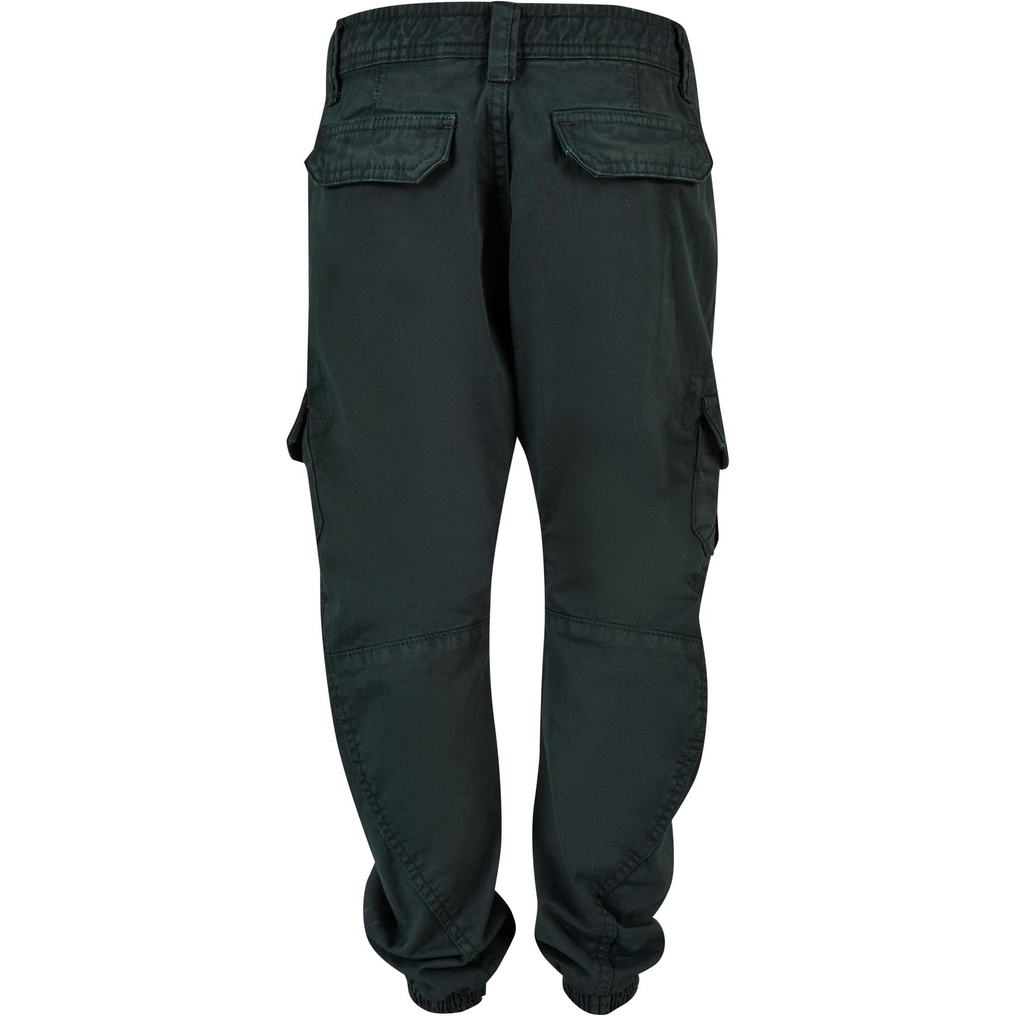 Pantaloni Jogging Cargo Ragazzi Urban Classics Verde Bottiglia 2/3