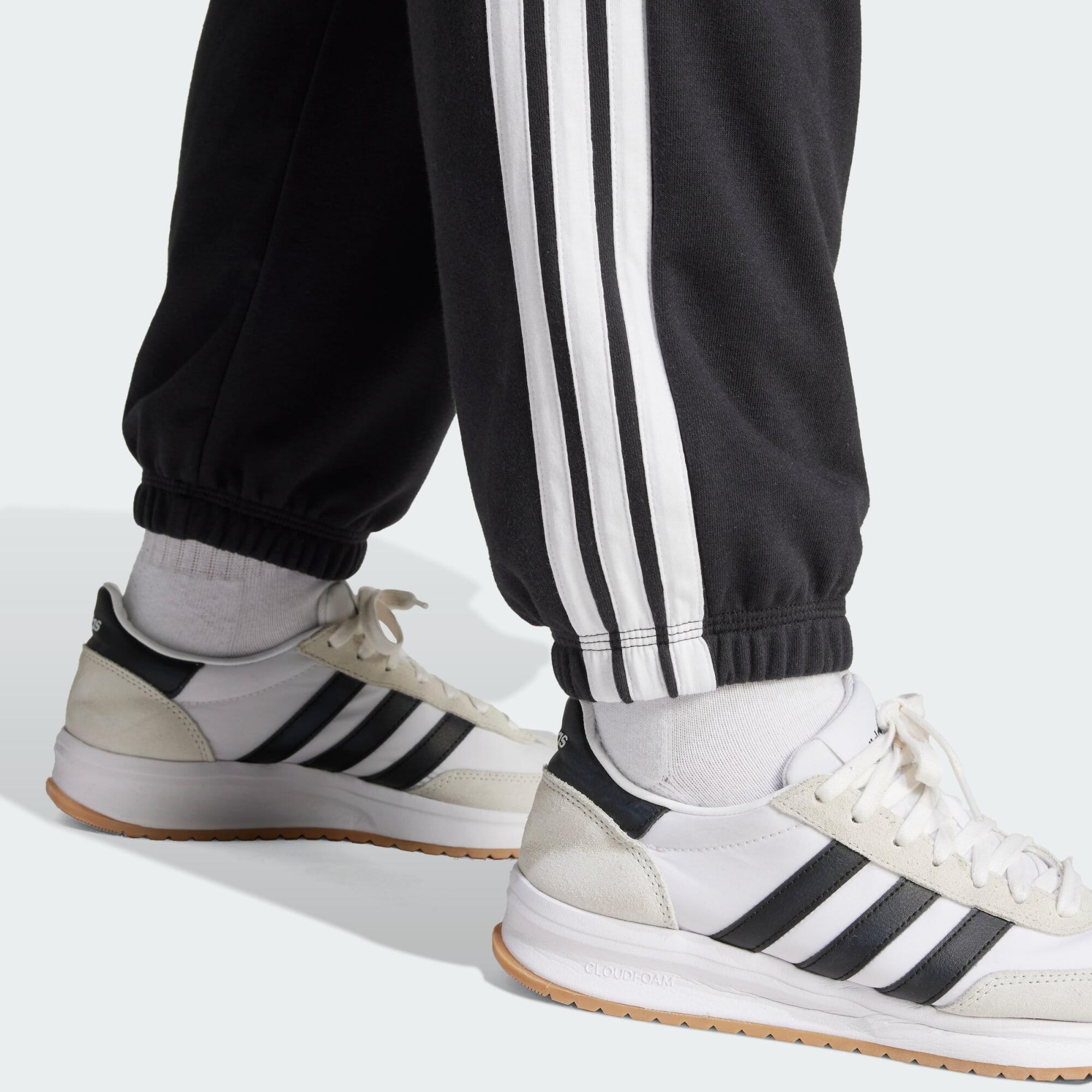 Pantaloni Essentials 3-Stripes French Terry Cuffed 5/5