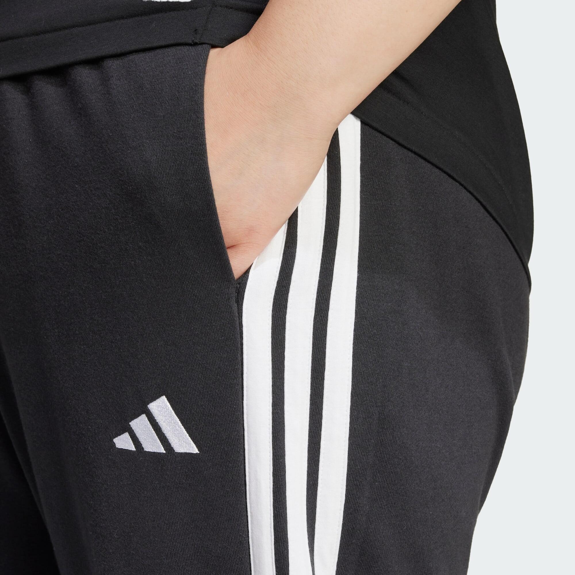 Pantaloni Essentials 3-Stripes French Terry Cuffed 4/5