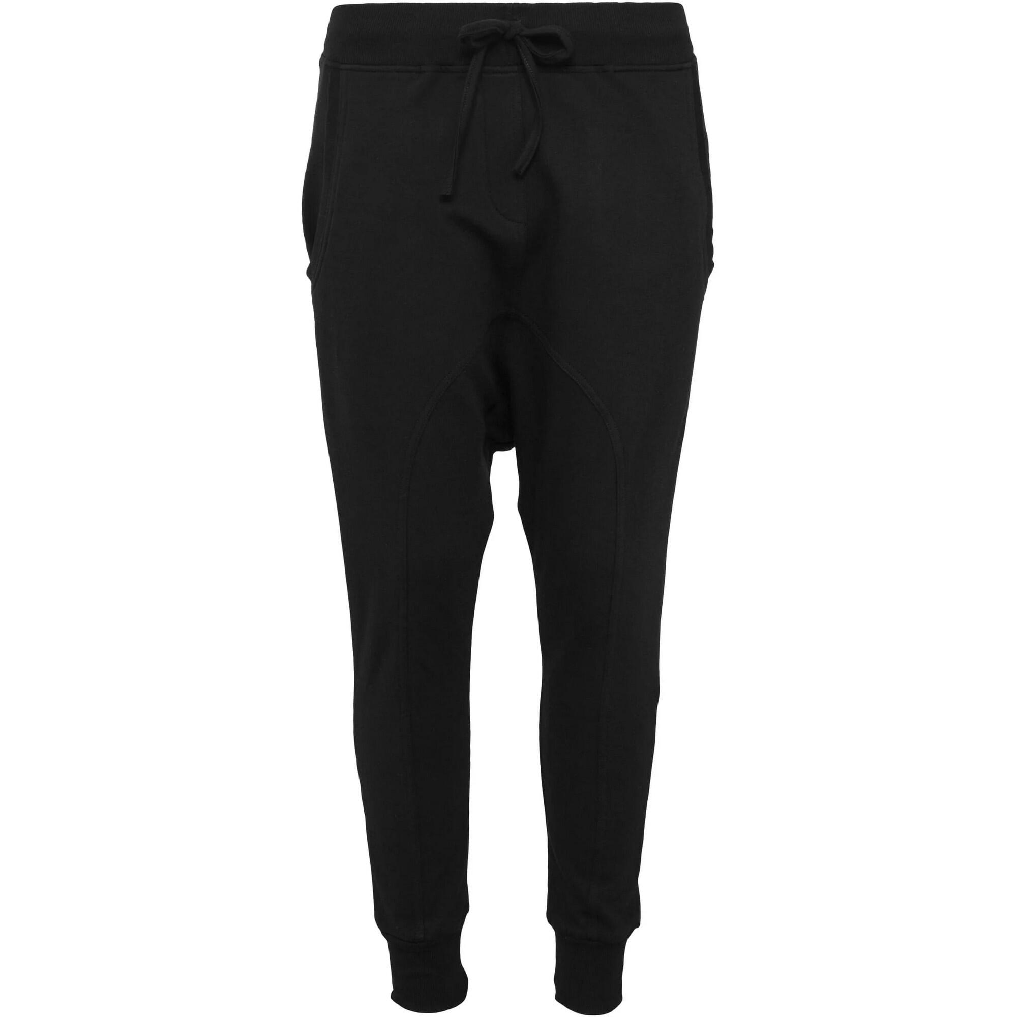 URBAN CLASSICS Calças de harém leves de lã para senhora/senhora Preto