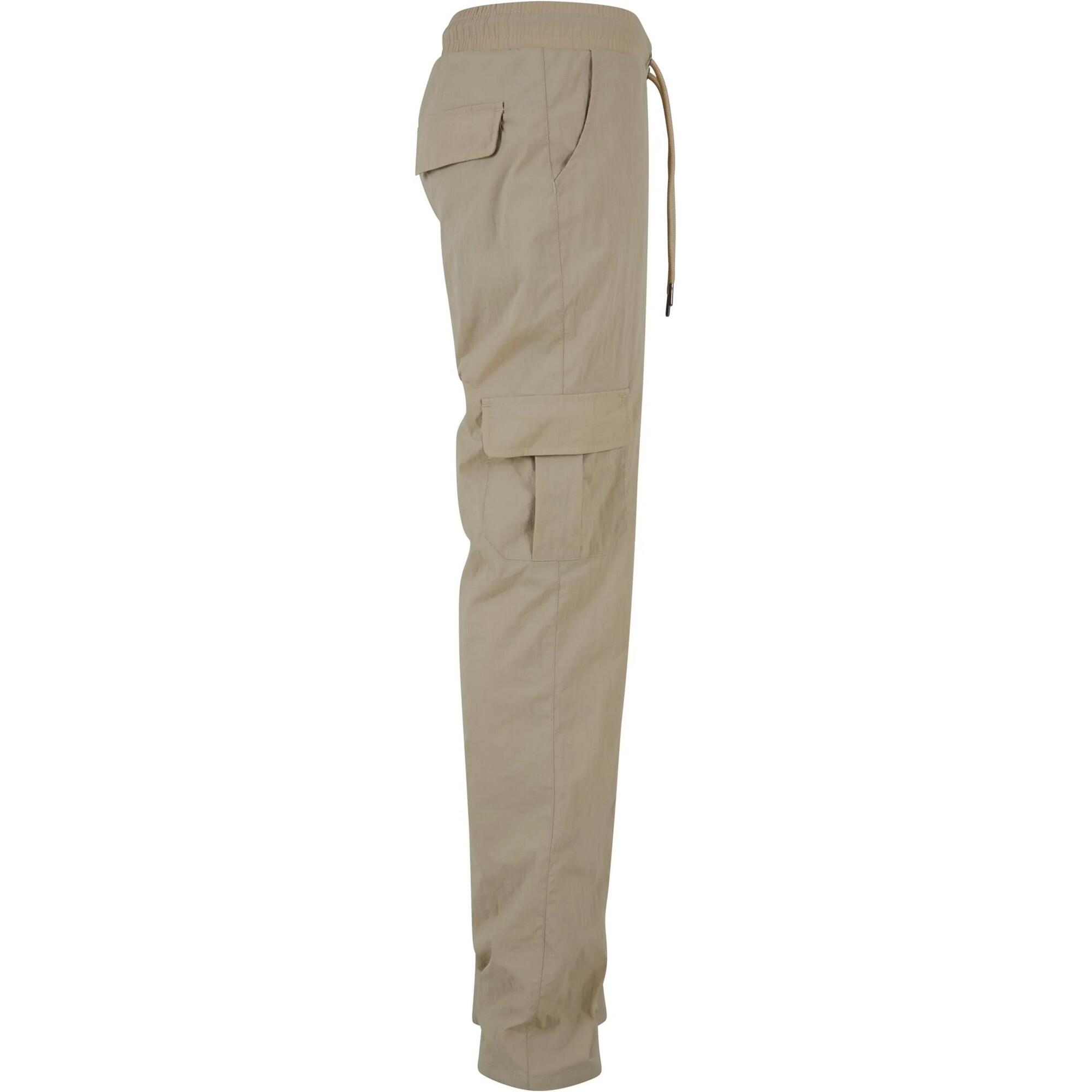Pantalone Doppio Ginocchio Uomo Urban Classics Verde Pallido 4/4