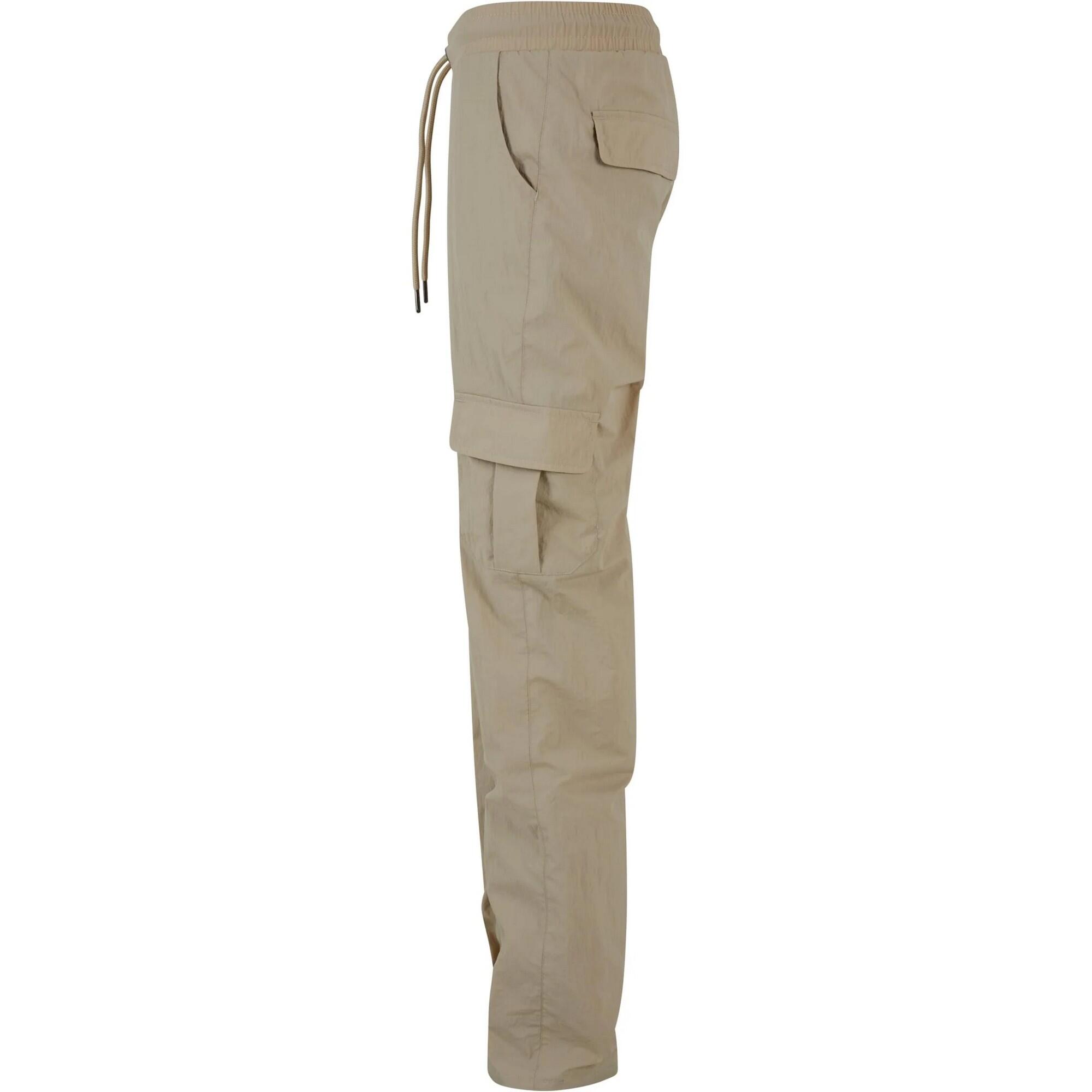 Pantalone Doppio Ginocchio Uomo Urban Classics Verde Pallido 3/4