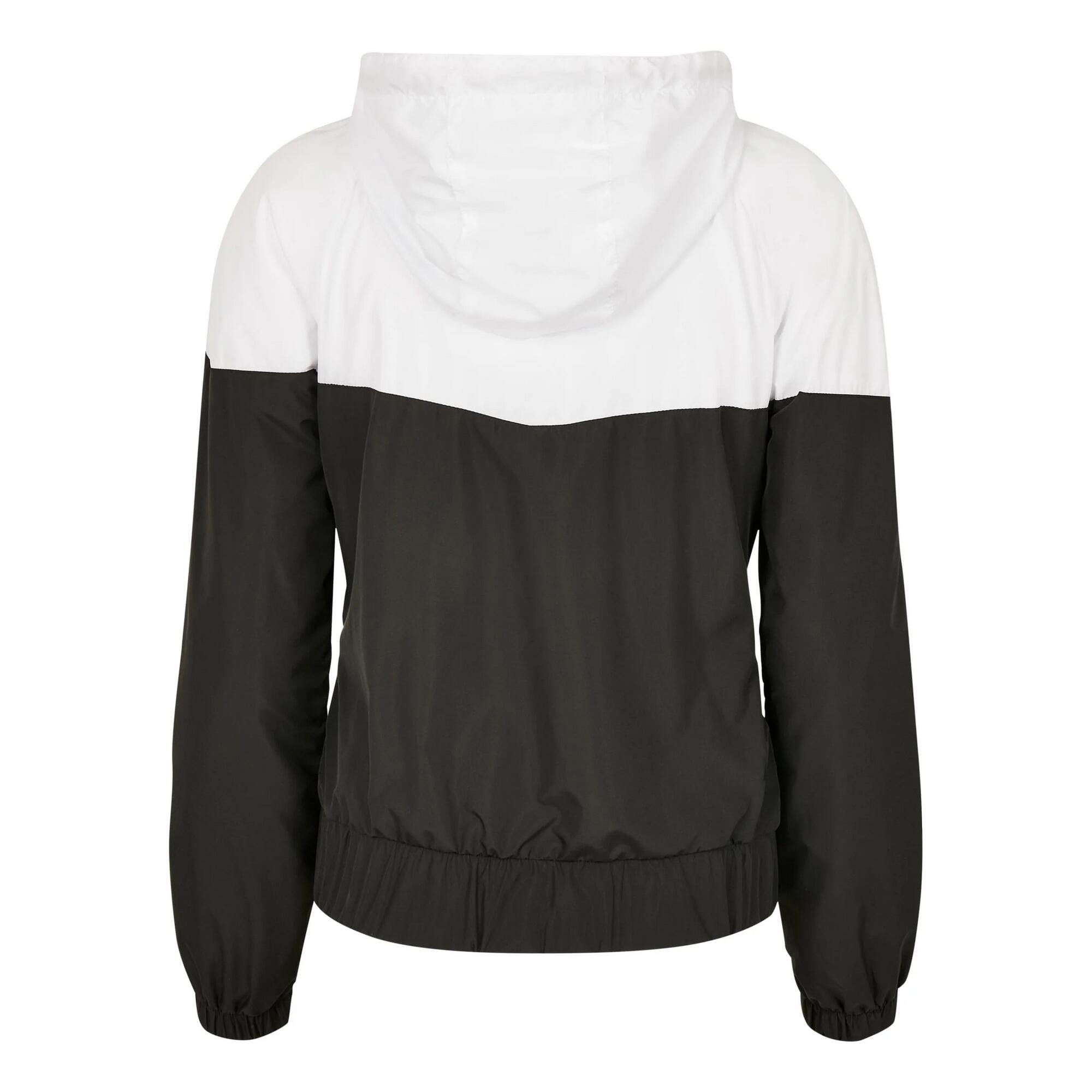 Giacca A Vento Donna Urban Classics Arrow Bianco Nero 2/3