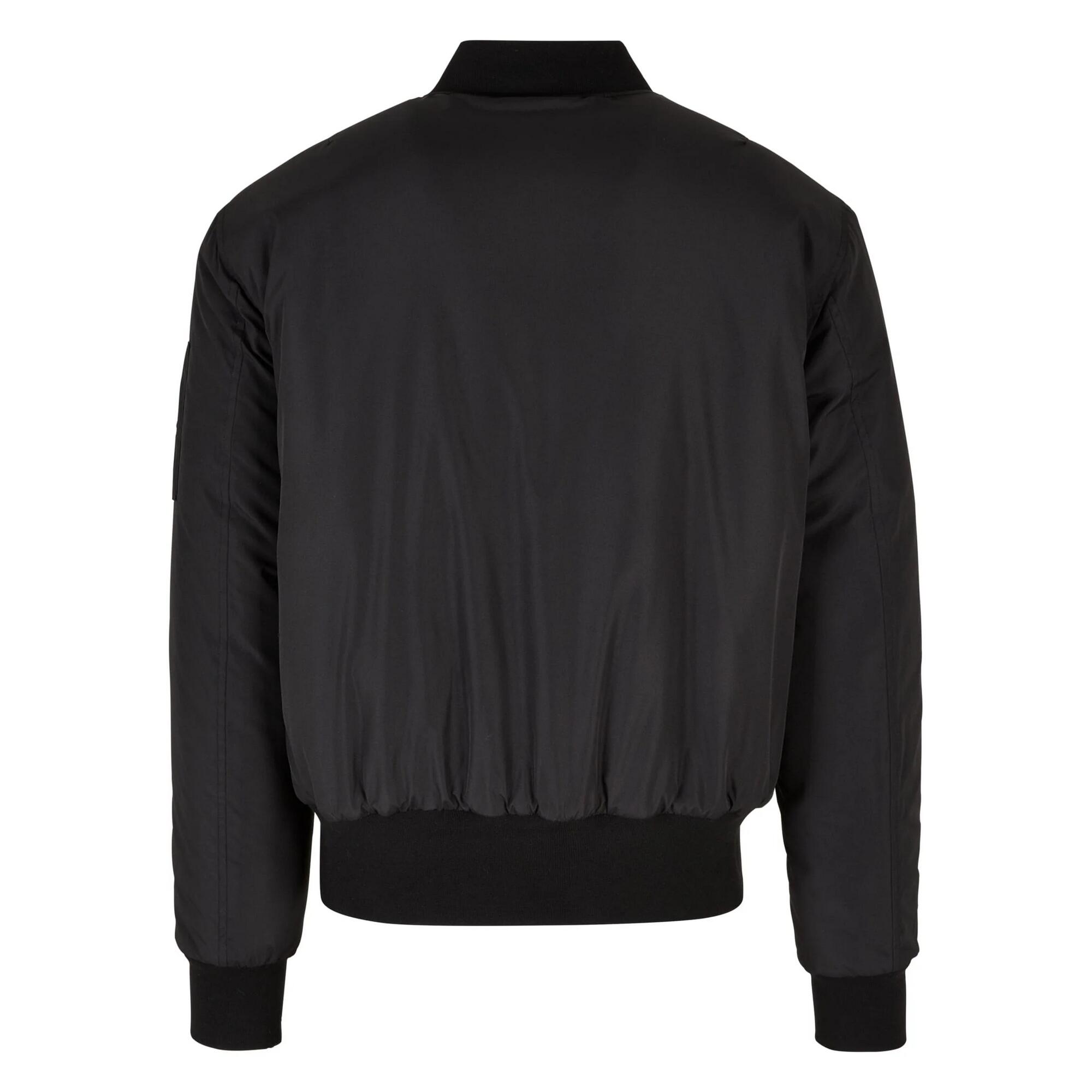 Bomber Riciclato Uomo Urban Classics Basic Nero 2/3