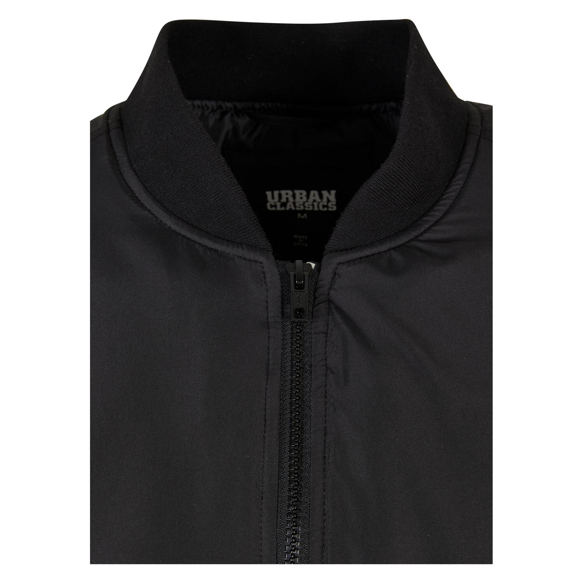 Bomber Riciclato Uomo Urban Classics Basic Nero 3/3