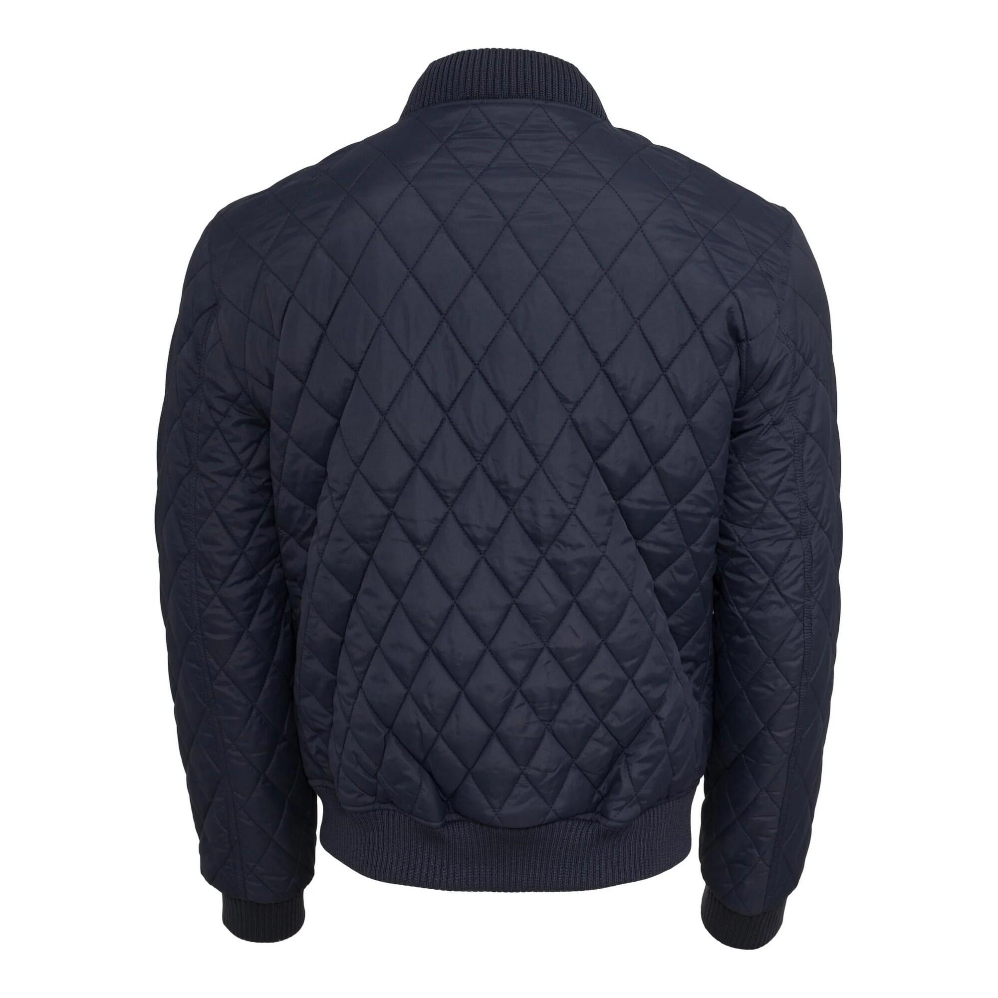 Giacca Diamante Trapuntato Uomo Urban Classics Blu Navy 2/4
