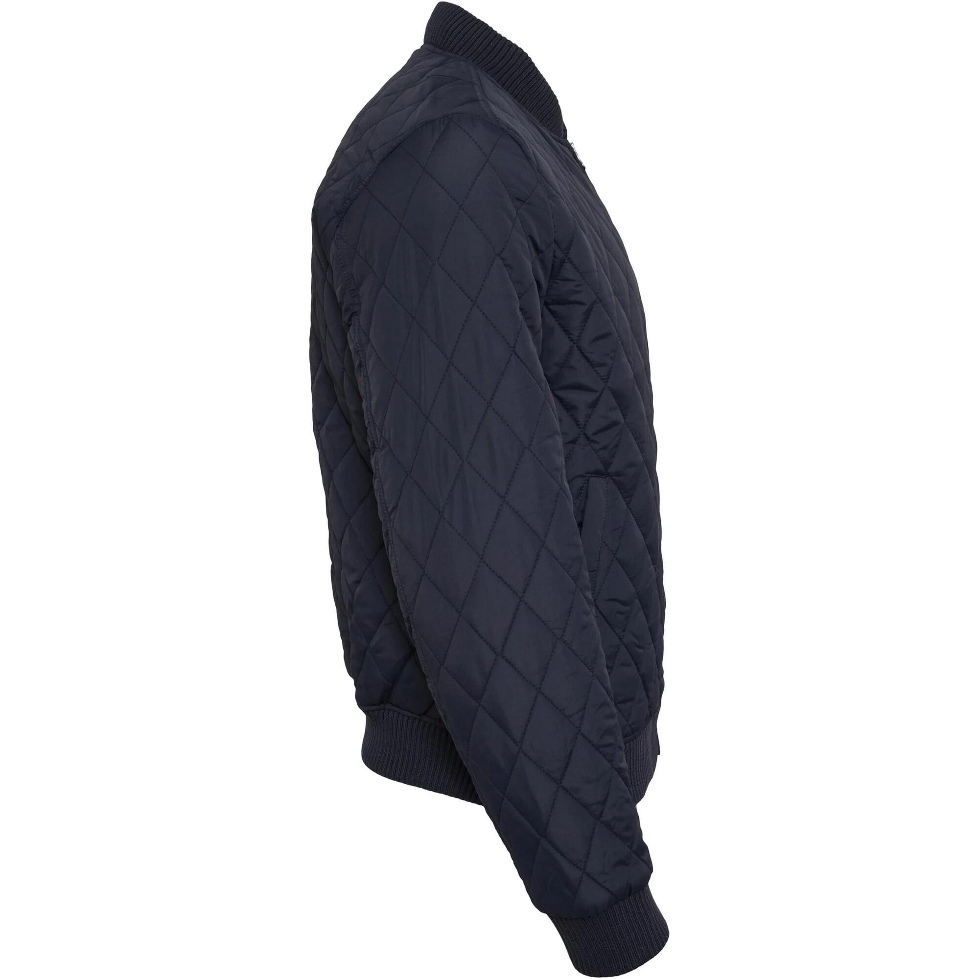 Giacca Diamante Trapuntato Uomo Urban Classics Blu Navy 4/4