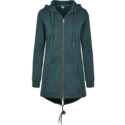 Parka In Felpa Donna Urban Classics Verde Bottiglia