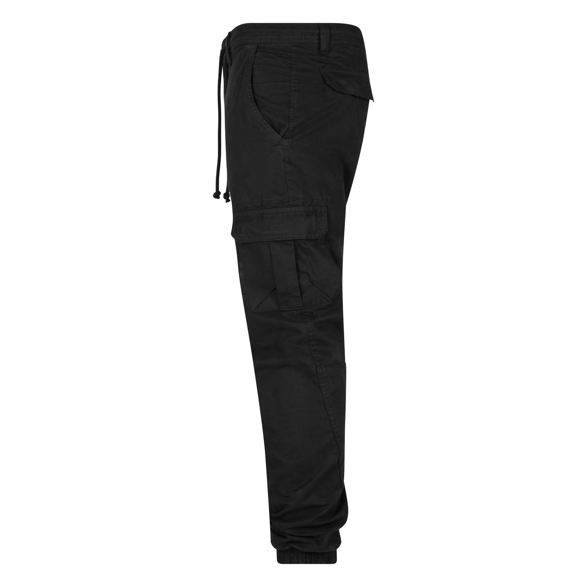 Pantaloni Cargo Semplice Uomo Urban Classics Nero 3/4