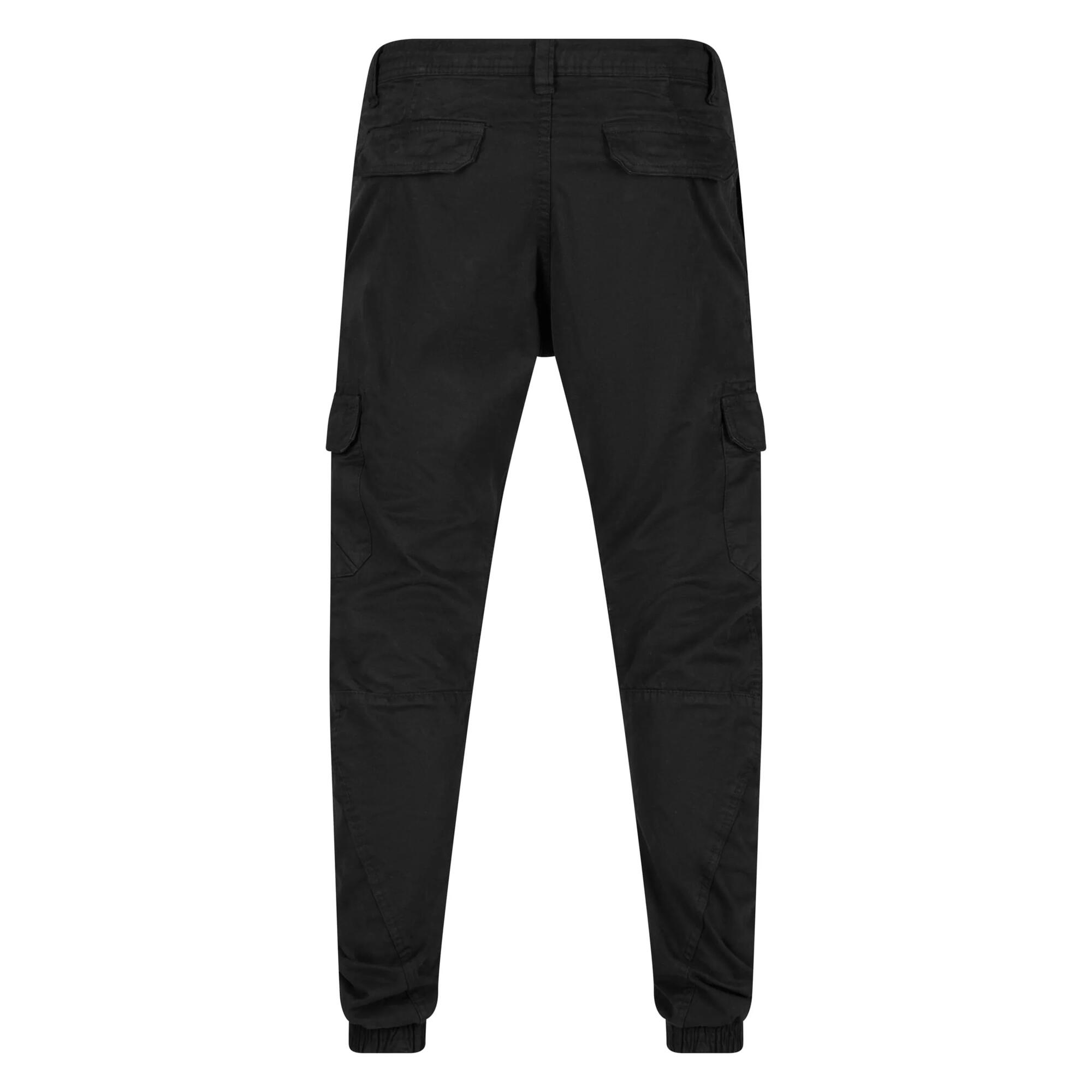 Pantaloni Cargo Semplice Uomo Urban Classics Nero 2/4