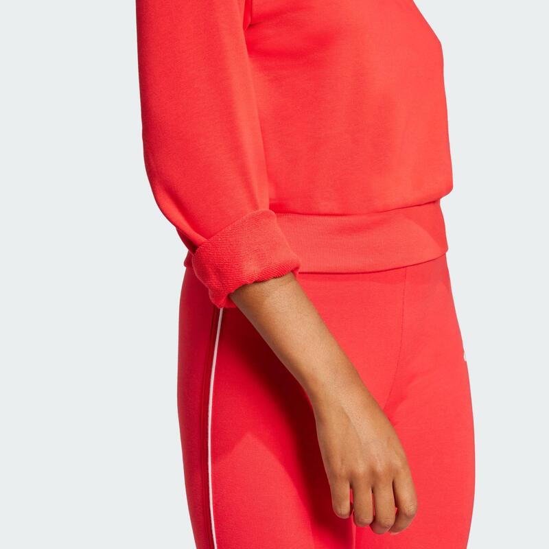 Bluza dresowa Essentials Color Pop French Terry Crop Quarter-Zip