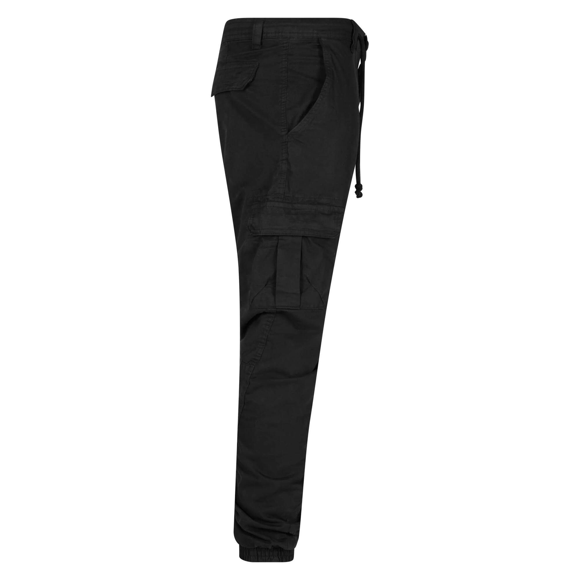 Pantaloni Cargo Semplice Uomo Urban Classics Nero 4/4