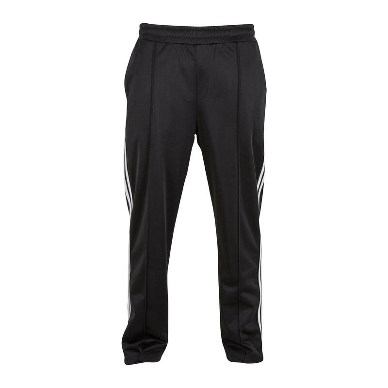 Heren Tricot Retro Joggingbroek (Zwart)