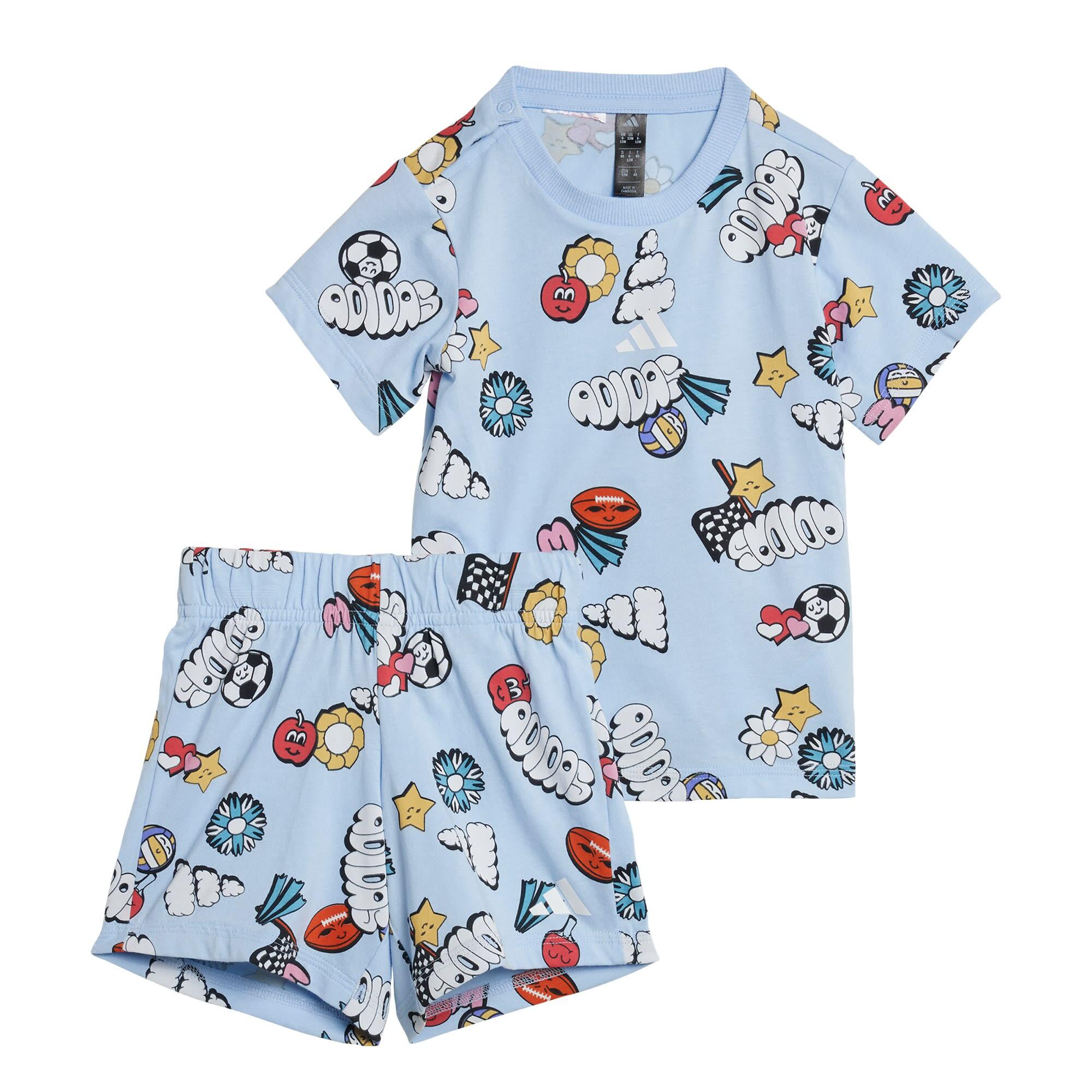 ADIDAS Souprava Seasonal Essentials Fun Allover Print Kids