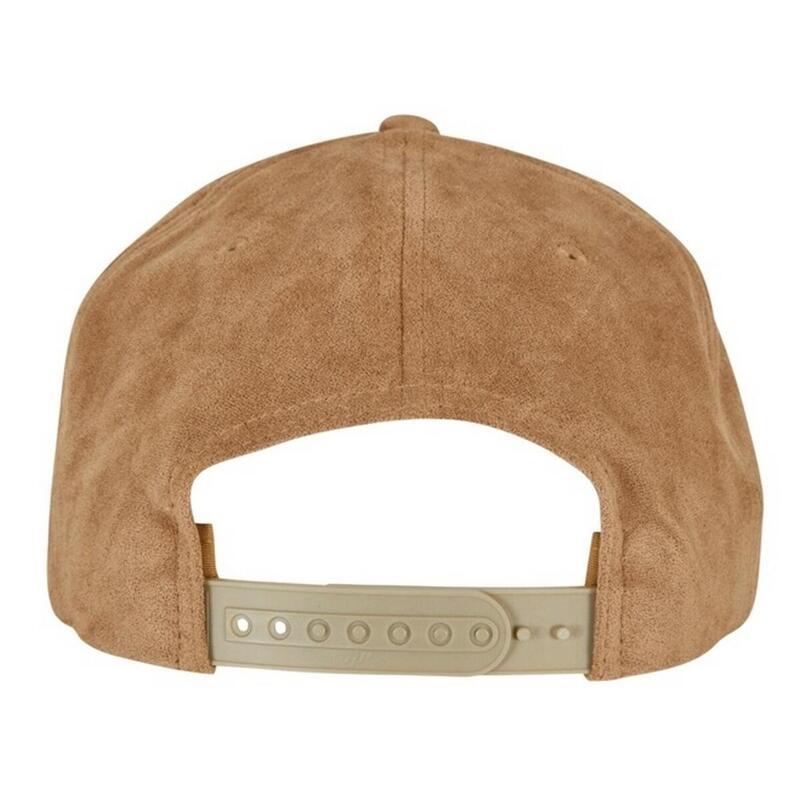 Snapbackhoed van imitatiesuède (Khaki)