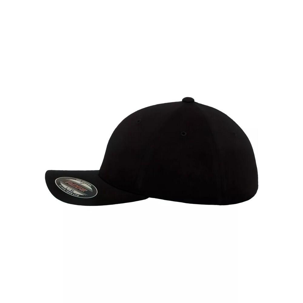 Boné de basebol Double Jersey (Preto) 3/4