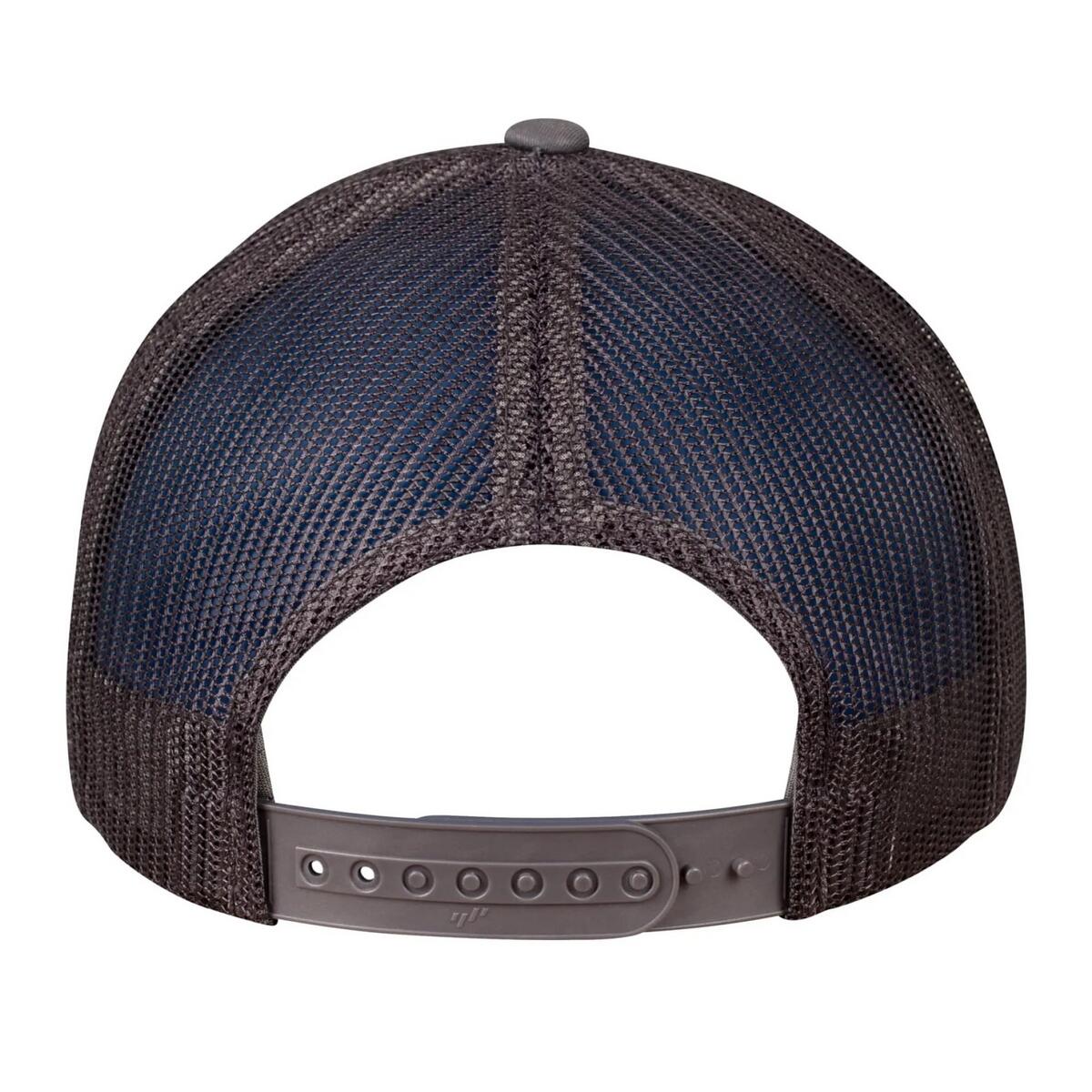 Cappellino Da Camionista Retrò Flexfit Grigio Scuro 2/3