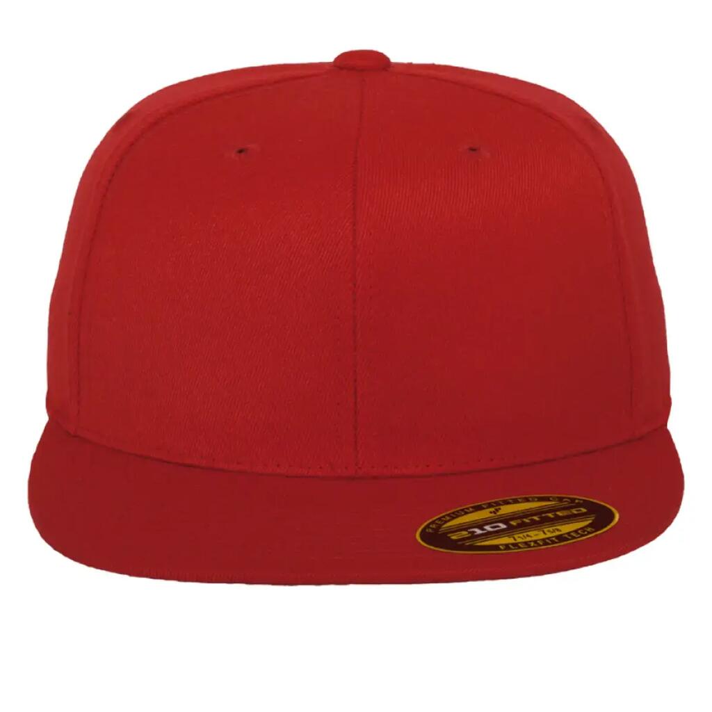 Premium 210 Fitted Baseball Cap (Red)