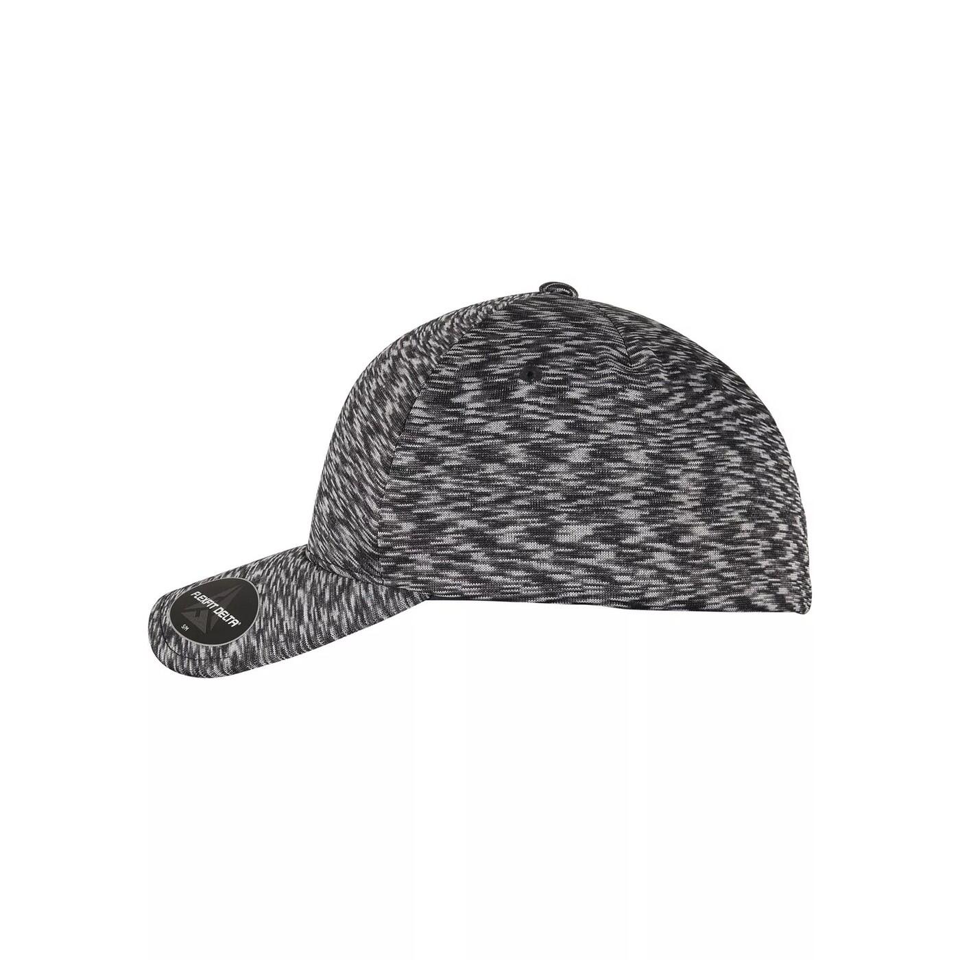 Cappellino Da Baseball Unipanel Flexfit Delta Nero Melange 3/5