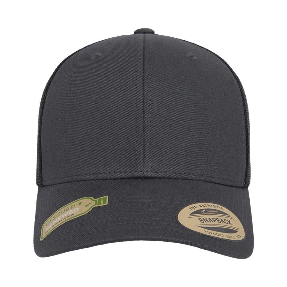 Boné de camionista reciclado de dois tons YP Classics (Antracite / Preto) 3/3