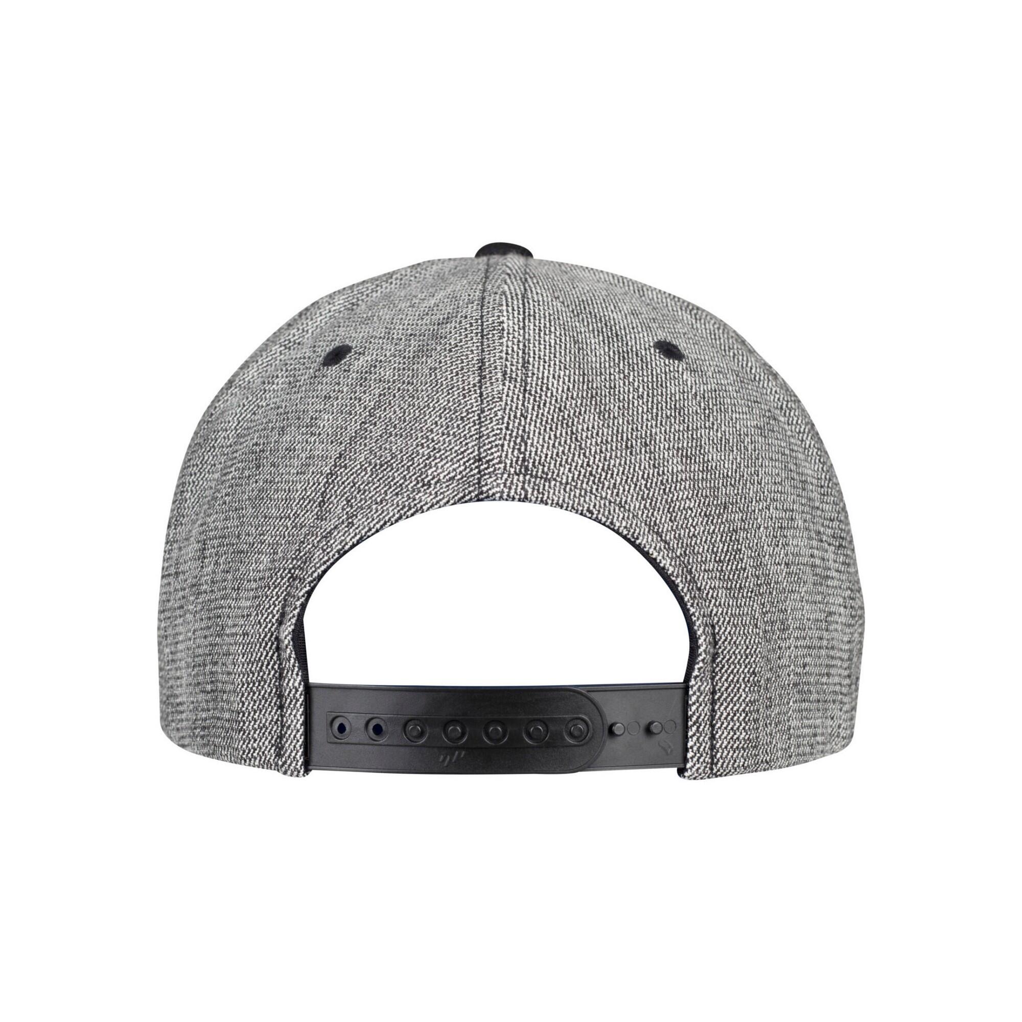 Cappellino Da Baseball Tinta Unita Flexfit Nero Melange Nero 2/5
