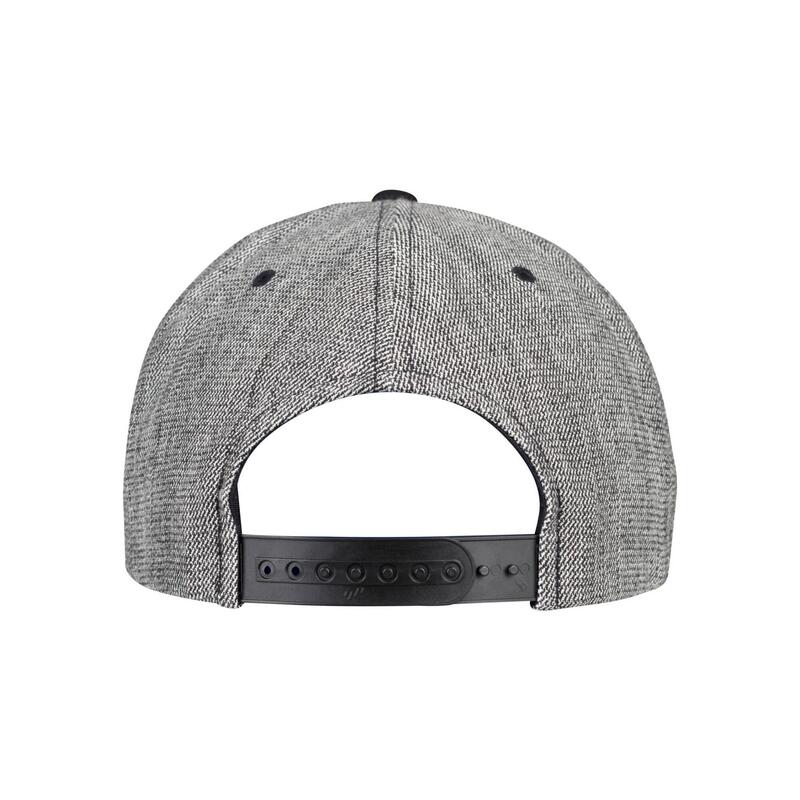 Effen gemêleerde Baseball Cap (Zwart gemêleerd/zwart)