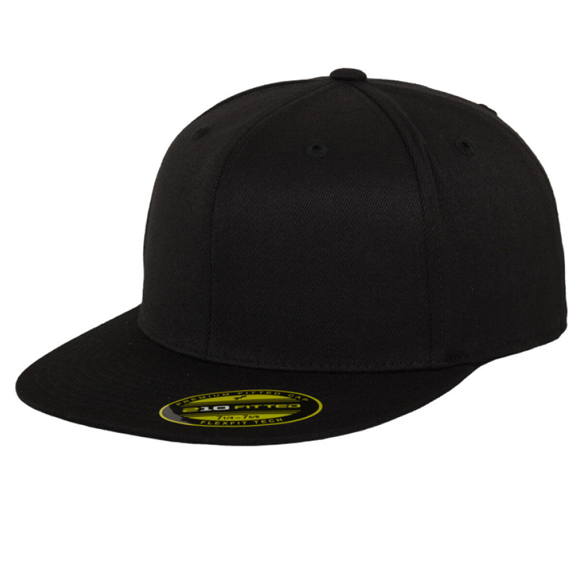 Boné de basebol Premium 210 Fitted (Preto) 3/3