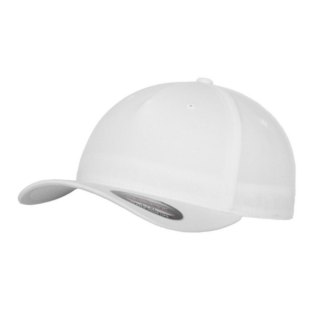 Cappellino Da Baseball 5 Pannelli Flexfit Bianco 3/3