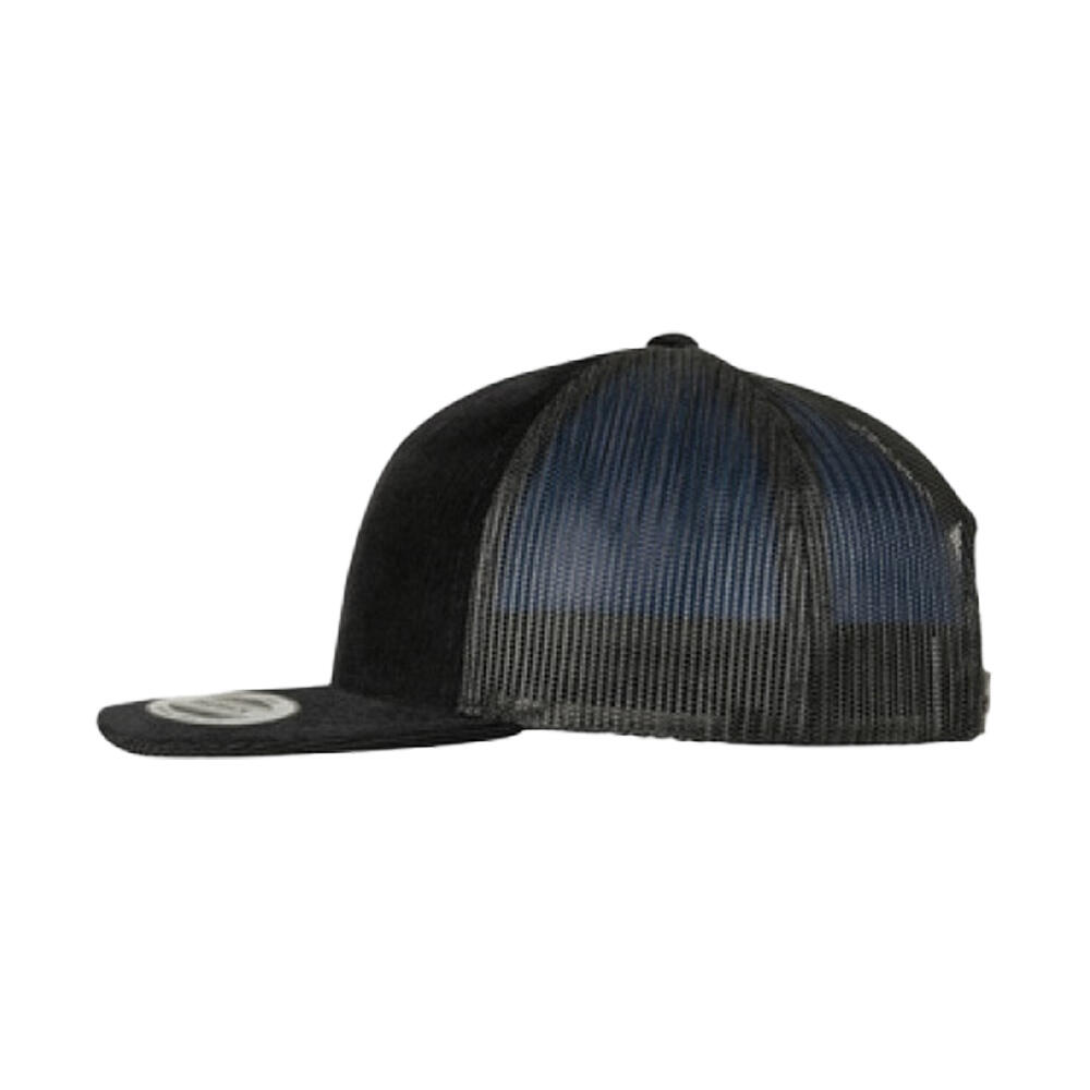 Cappellino Da Camionista Flexfit Retro Nero 3/4