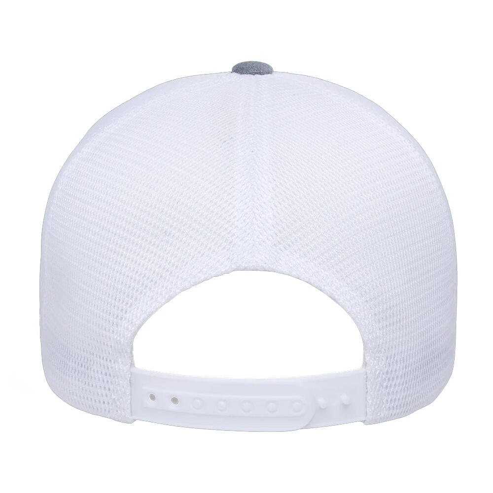 Cappellino Da Camionista Maglia A Rete Flexfit Grigio Bianco 2/3