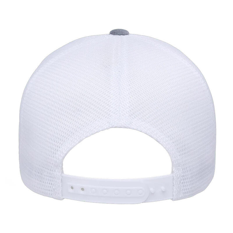 Mesh gerecyclede trucker pet (Grijs/Wit)