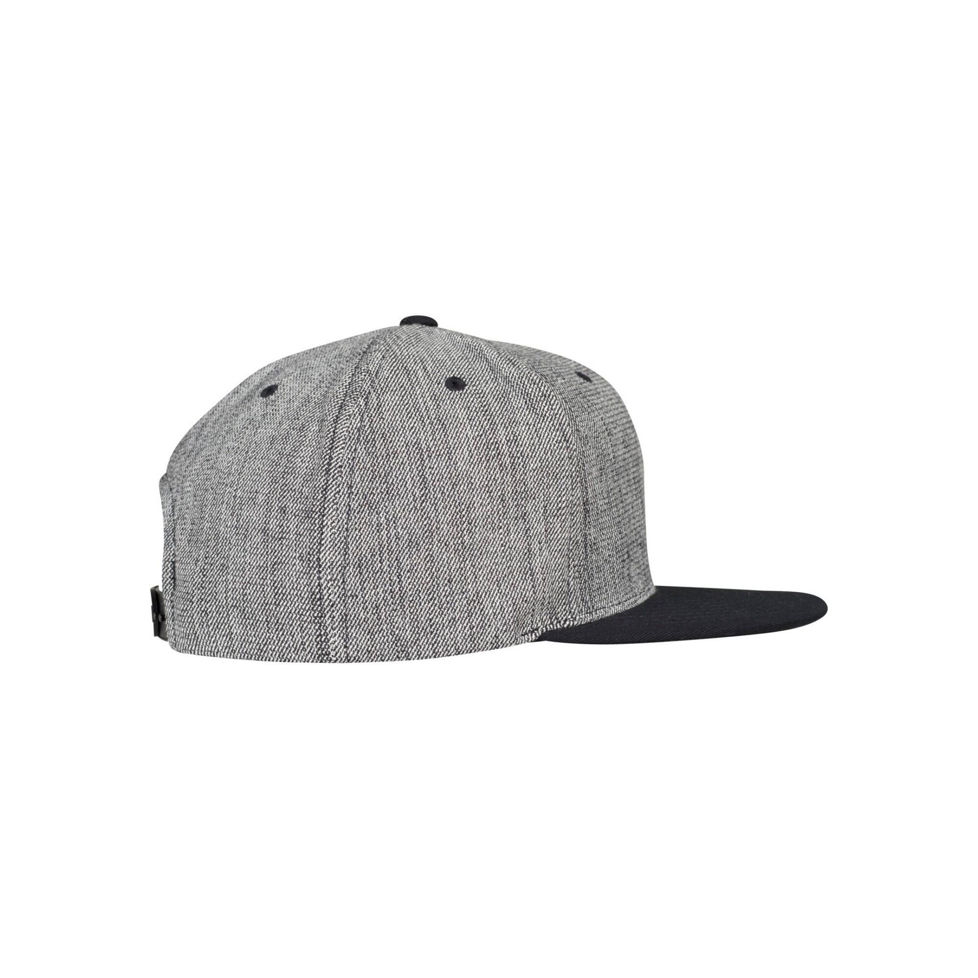 Cappellino Da Baseball Tinta Unita Flexfit Nero Melange Nero 4/5