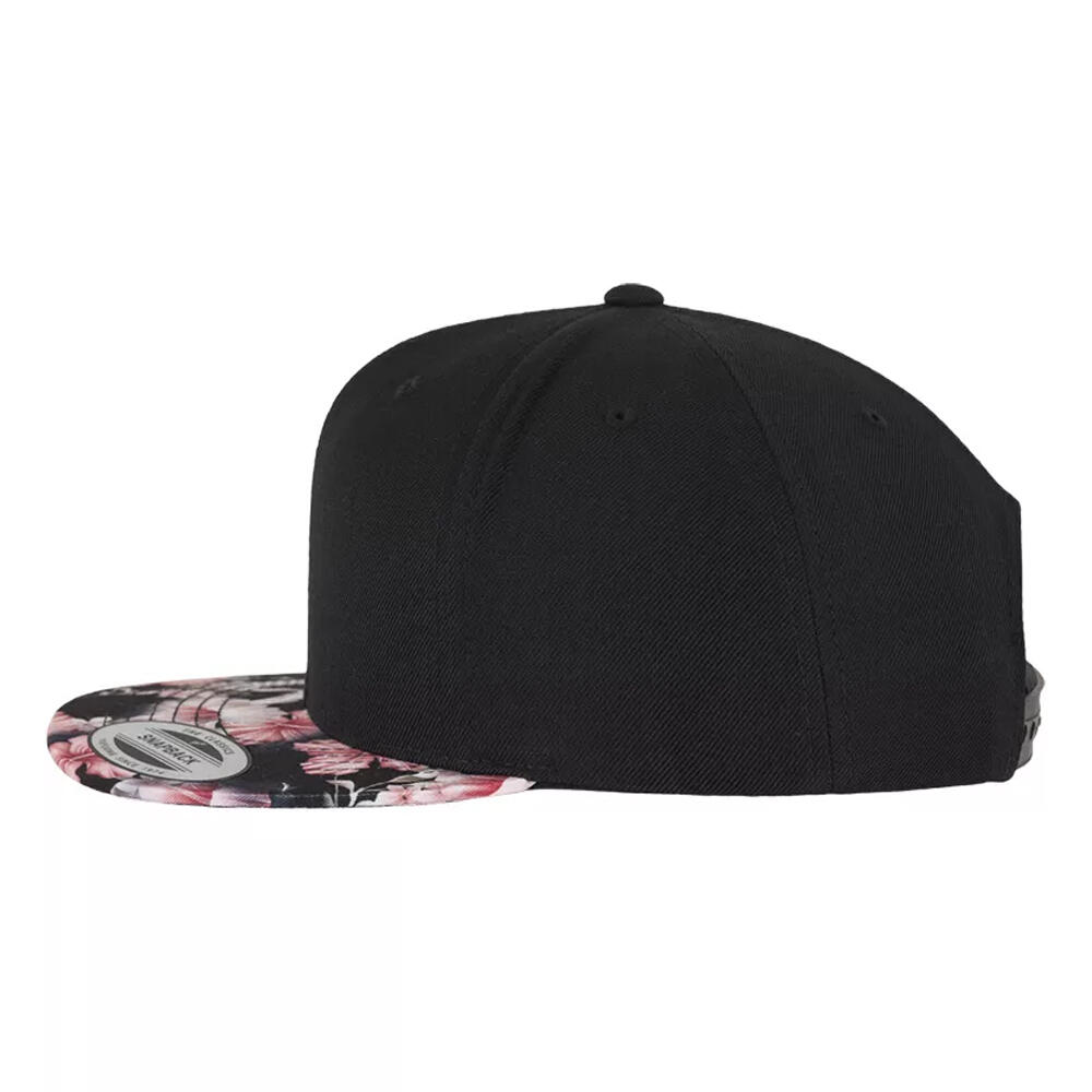 Boné com fecho de correr floral (Vermelho) 3/3