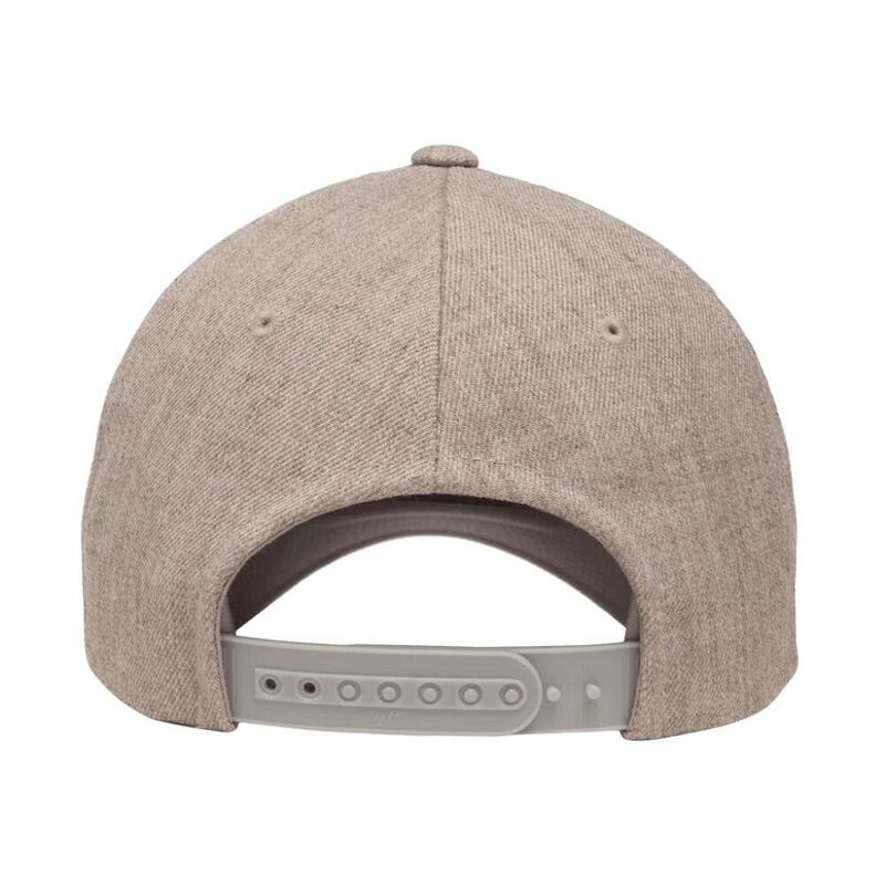 YP Classics Gebogen 5 Paneel Snapback Cap (Heide Grijs)