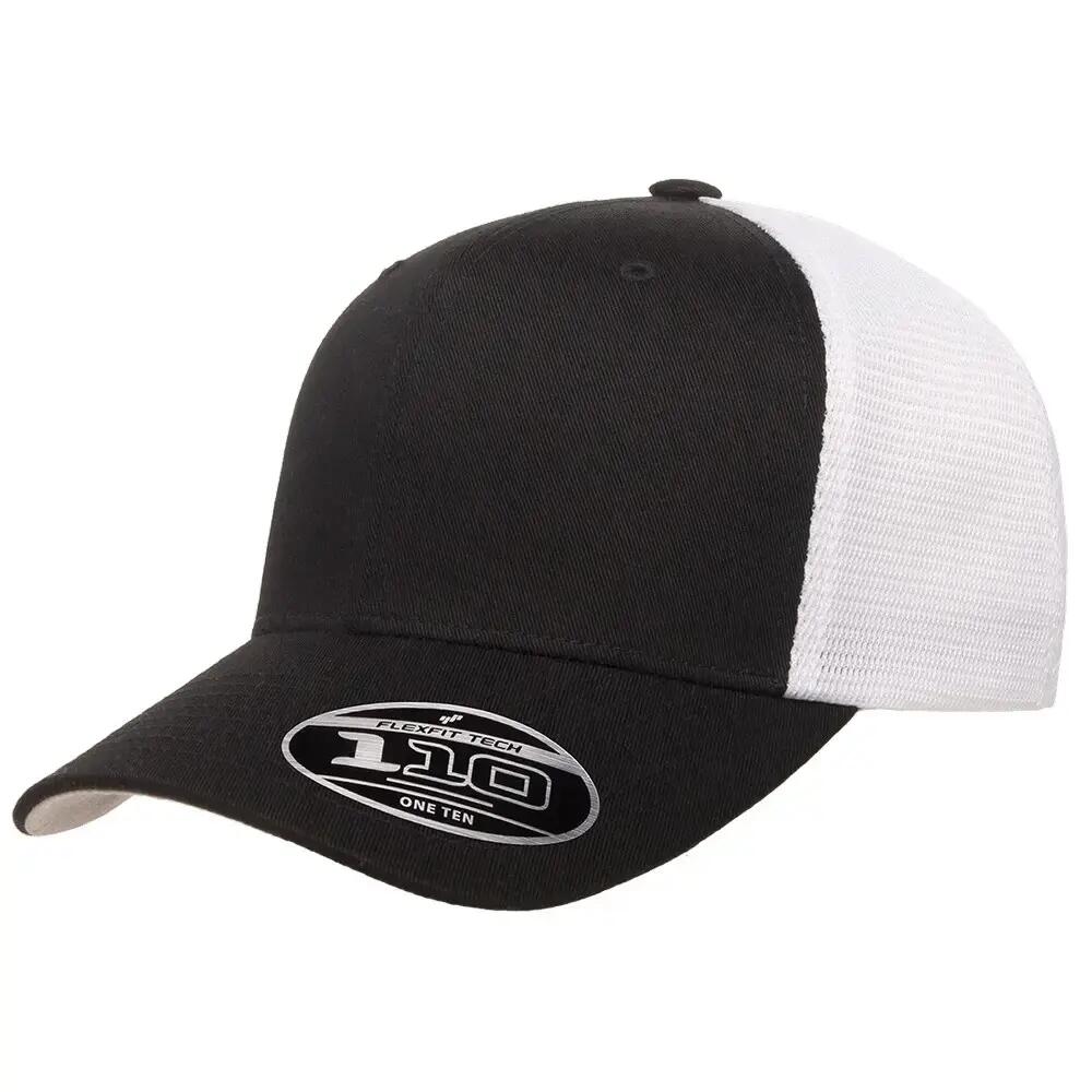 110 Two Tone Mesh Trucker Cap (Black/White)
