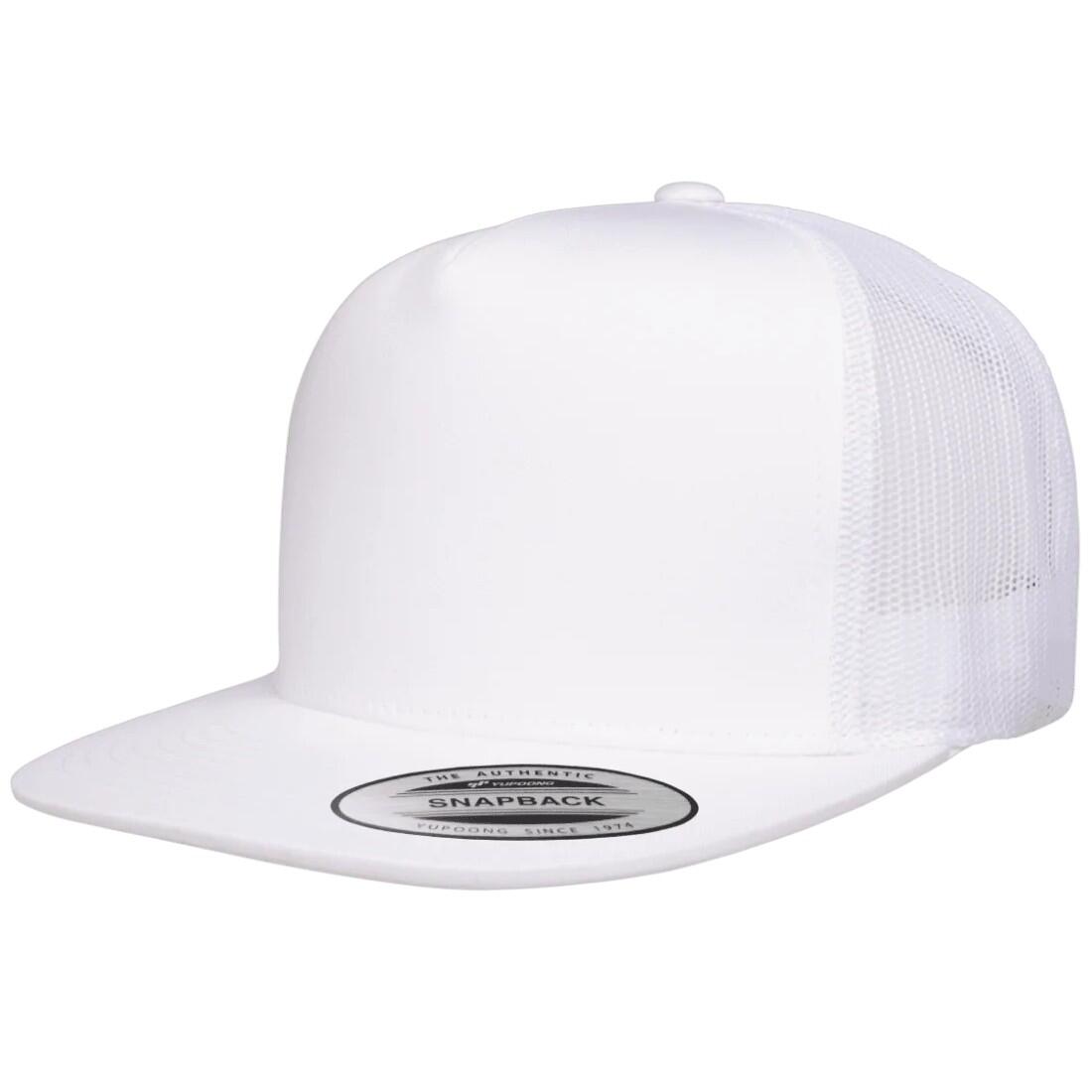 Cappellino Da Camionista Flexfit Classic Bianco 3/3