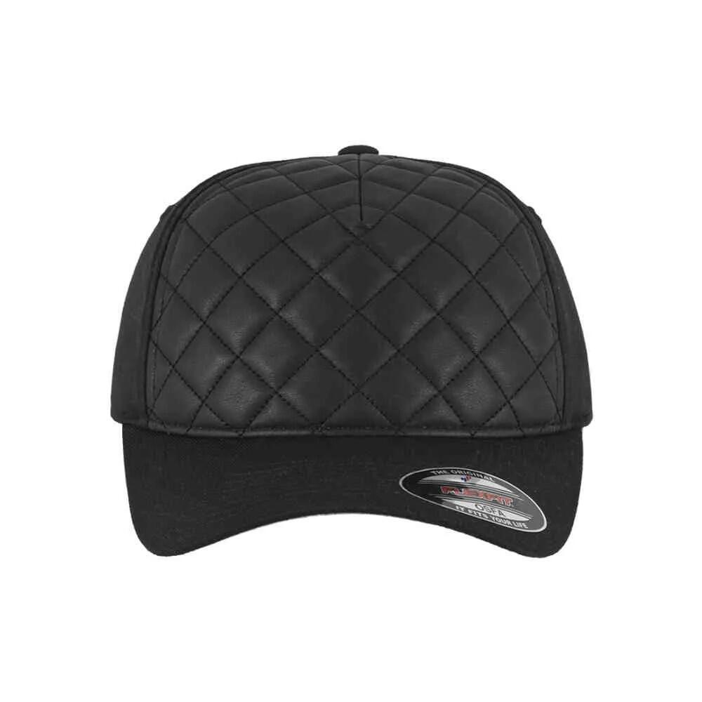 Boné de basebol Diamond Quilt (Preto) 4/4